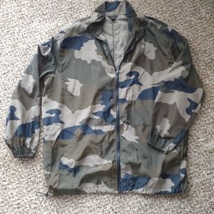 Oversized Camo Windbreaker
